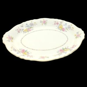 VTG USA SYRACUSE Federal Shape Briarcliff Oval China Serving Platter 16" x 12"